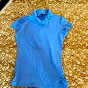 Mdc not worn women’s blue shirt sleeve golf shirt size 38